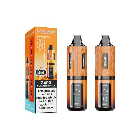 20mg Maxfel Legend Fanady 8 in 1 2400 Puffs Prefilled Pod Vape Kit