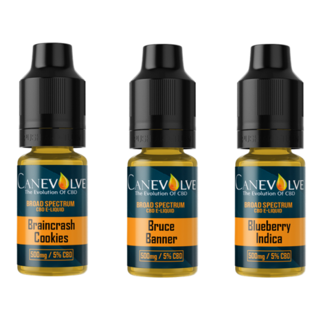 10ml Canevolve Terpene Infused CBD E-Liquid (Pack of 5)