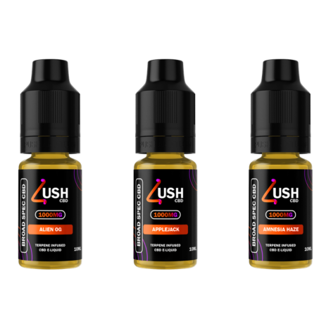 10ml Lush CBD Terpene Infused Broad Spectrum E-Liquid
