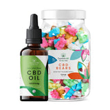 CBD Oil 100ml (12000mg) & Large CBD Gummies Bundle