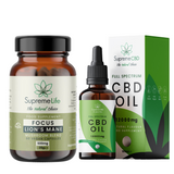 CBD Oil With FREE Lions Mane Capsules
