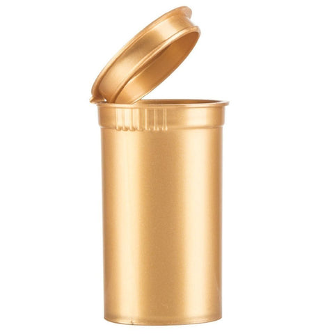 19 Dram Gold Pop-Top Vials 3.5g – Child-Resistant Storage Bottles