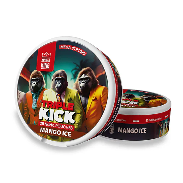100mg Aroma King Triple Kick NoNic Pouches - 25 Pouches