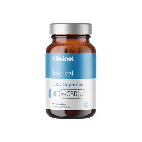 Elixinol 900mg CBD Natural Hemp Capsules - 90 Caps