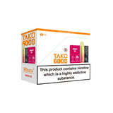 5 x 20mg Sikary Tako SP6000 Prefilled Pod Vape Kit 30000 Puffs - (1 Free Kit With Every Box Of 5)