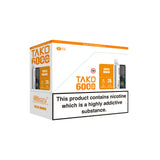 5 x 20mg Sikary Tako SP6000 Prefilled Pod Vape Kit 30000 Puffs - (1 Free Kit With Every Box Of 5)