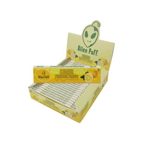 Alien Puff Lemon Flavour King Size Papers - 25 Booklets (HPF2810)