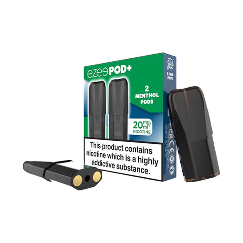 20mg Ezee POD+ Menthol Replacement Prefilled Pods 2ml 1200 Puffs - 2 Pcs