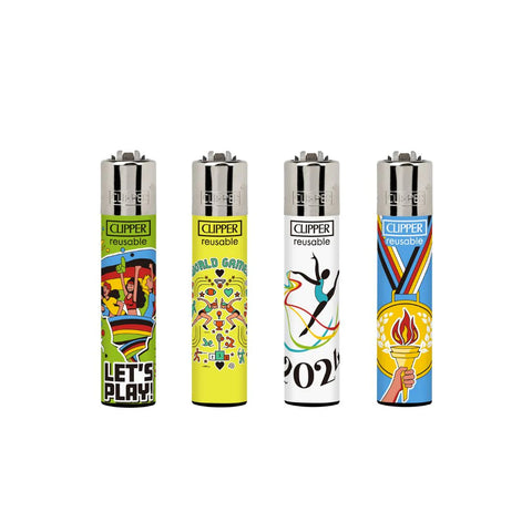 40 Clipper CP11RH Classic World Games Flint Lighters - CL3C1640UKH
