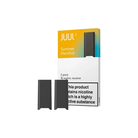 18mg JUUL 2 Prefilled Vape Pods 400 Puffs - 2 Pcs