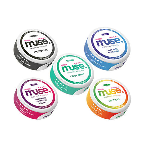 18mg Muse Nicotine Pouches (UK Made) - 20 Pouches