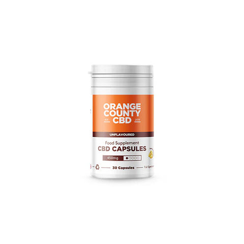 Orange County CBD 450mg Full Spectrum CBD Capsules - 30 Caps