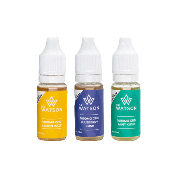 Dr Watson 1000mg Full Spectrum CBD E-liquid 10ml (BUY 1 GET 1 FREE)