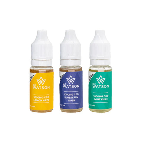Dr Watson 1000mg Full Spectrum CBD E-liquid 10ml (BUY 1 GET 1 FREE)