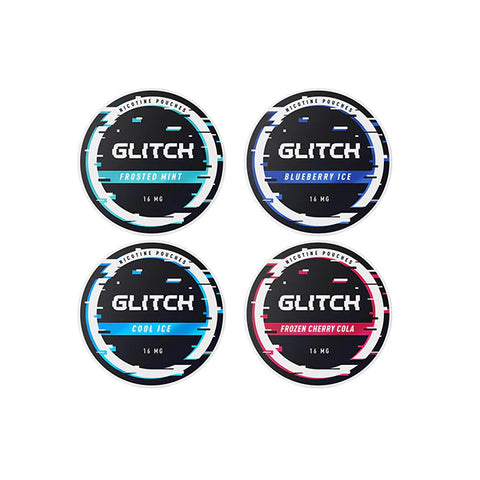 16mg Glitch Regular Nicotine Pouches - 20 Pouches