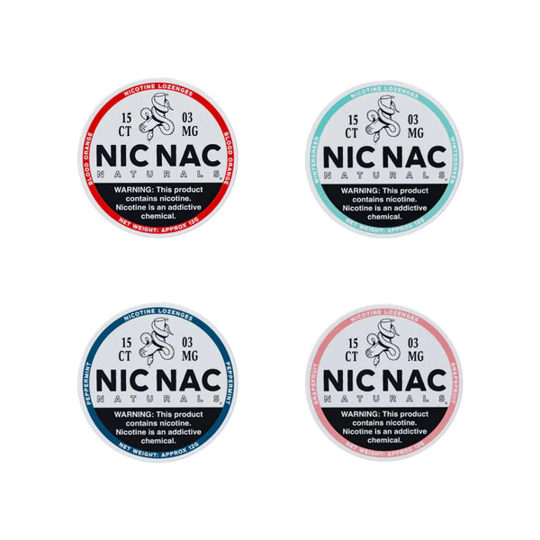 3mg Nic Nac Naturals Nicotine - 15 Lozenge Tablets (Buy 2 Get 1 Free)
