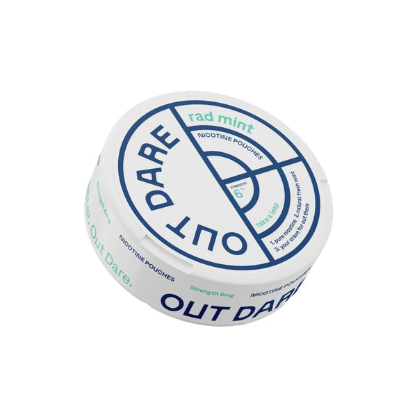 6mg OUTDARE Rad Mint Nicotine Pouch - 20 Pouches
