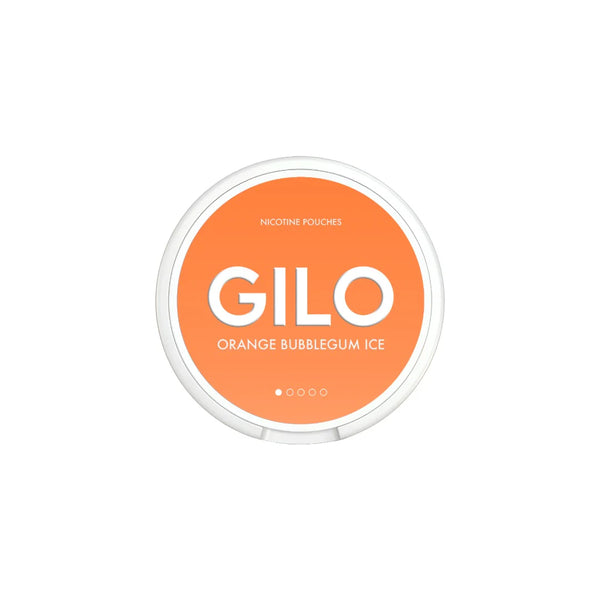 4mg GILO Nicotine Pouches Orange Bubblegum Ice - 20 Pouches (Buy 1 Get 1 Free)
