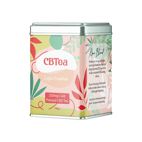 CBTea 250mg Cold Pressed Full Spectrum CBD English Breakfast Tea - 100g