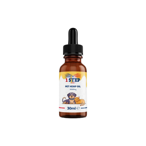 1 Step CBD 30000mg Natural Pet Hemp Oil 30ml