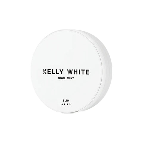 Short Dated :: 15mg Kelly White Slim Medium Cool Mint Nicotine Pouches - 20 Pouches
