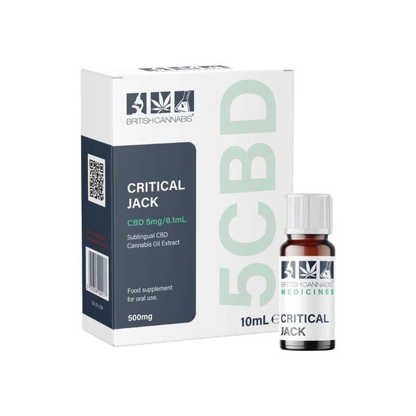 5CBD by British Cannabis 500mg CBD Full Plant Extract Critical Jack 10ml