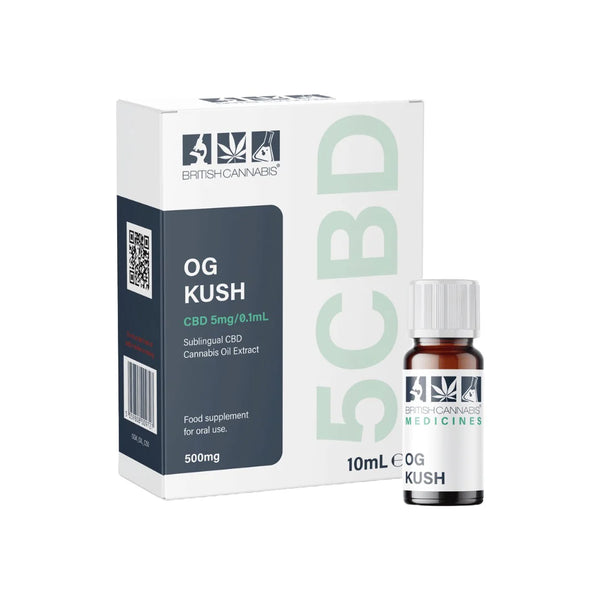 5CBD by British Cannabis 500mg CBD Full Plant Extract OG Kush 10ml