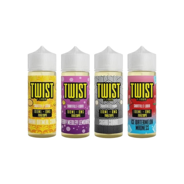 0mg Twist E-liquids 100ml Shortfill (70VP/30PG)