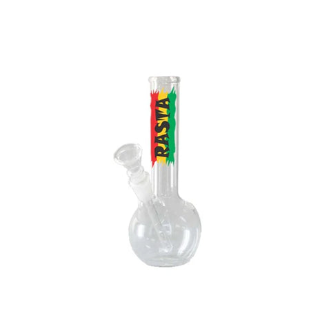 20cm Rasta Mix Designed Glass Bong - GB31
