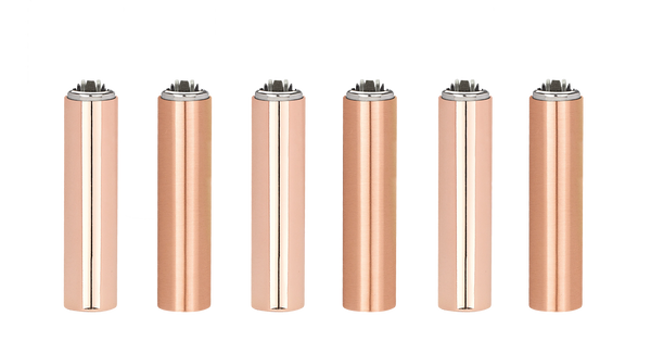 30 Clipper Rose Gold Printed Refillable Classic Lighters - FCP0T079UKH