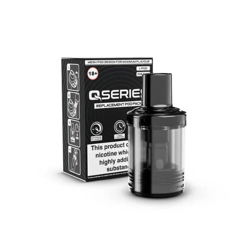 Qseries Replacement Pod 2ml - 1 Pc (0.6Ω / 0.8Ω / 1.2Ω)