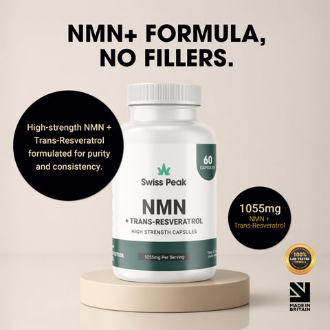 Nicotinamide Capsules with Trans-Resveratrol Vitamin B3 Supplement for Cellular Energy & Metabolism Support