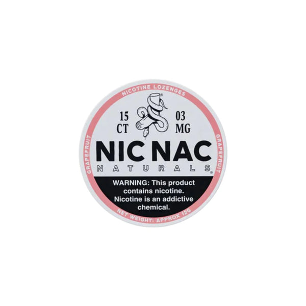 3mg Nic Nac Naturals Nicotine - 15 Lozenge Tablets (Buy 2 Get 1 Free)