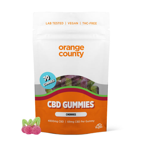CBD Gummy Cherries 1600mg - 4800mg (Large Bag)