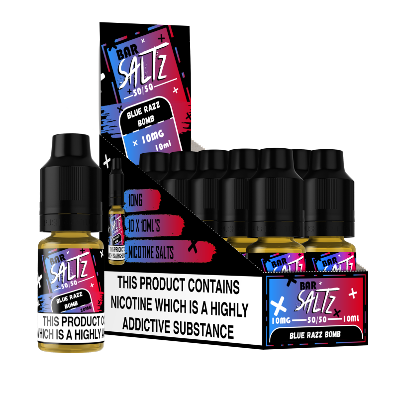 10mg Bar Saltz 10ml (50VG/50PG) - (Full Box) Pack Of 10