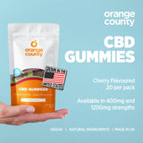 CBD Gummy Cherries (Small Tub)