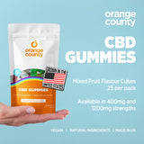 CBD Gummy Cubes (Small Tub)