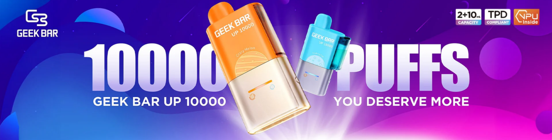 20mg Geek Bar UP 10000 Prefilled Pod Vape Kit 