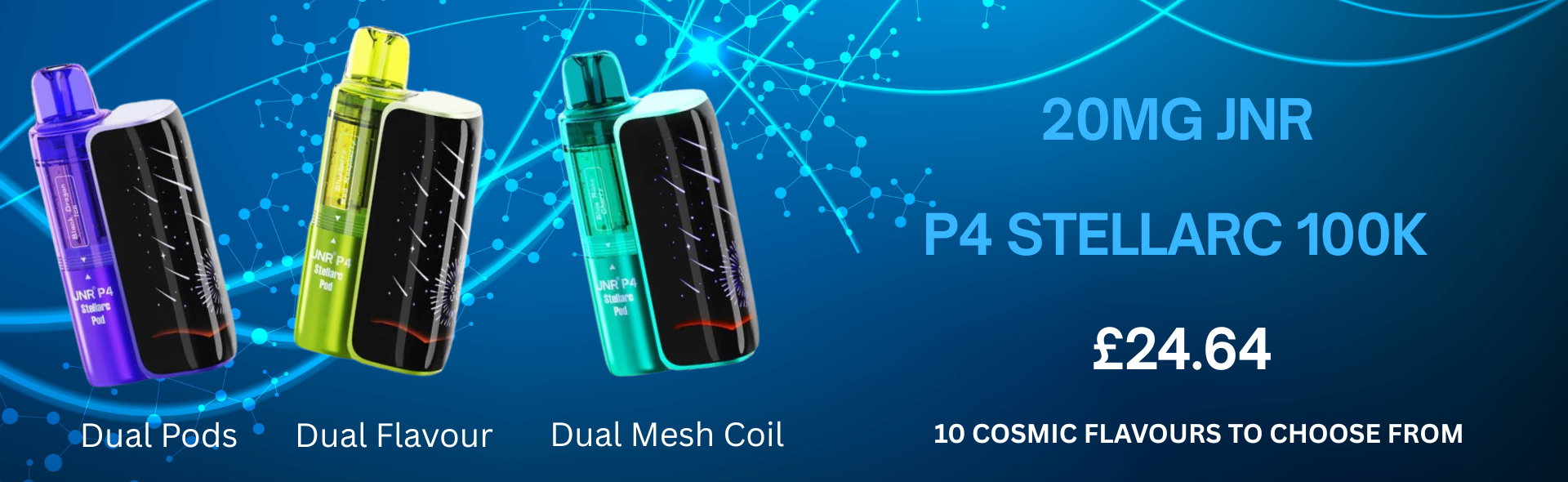 JNR 100K PUFFS VAPE KIT BANNER