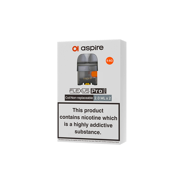 Aspire Flexus Pro Replacement Empty Pods 2ml (0.6Ohm, 1.0Ohm)