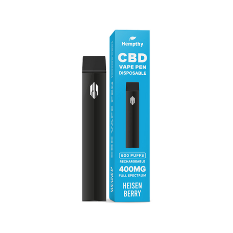 Hempthy 400mg CBD Disposable Vape Pen 600 Puffs