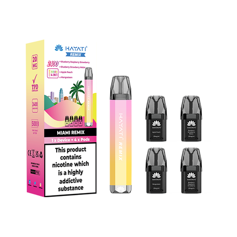 20mg Hayati Remix 4in1 2400 Pod Kit 2400 Puffs (**ANY 2 FOR £17**)