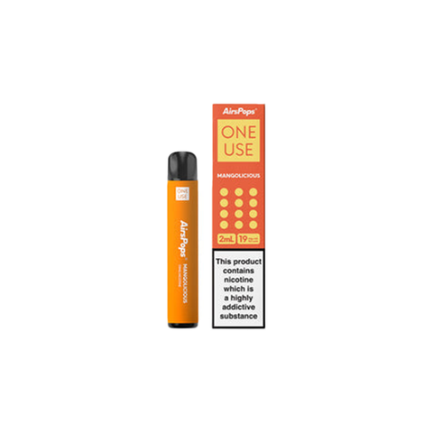 19mg AirsPops ONE Use Disposable Vape 600 Puff