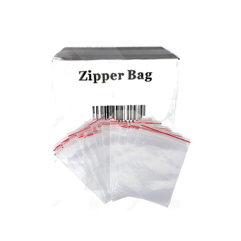 Zipper Branded 40mm x 50mm Clear Bags