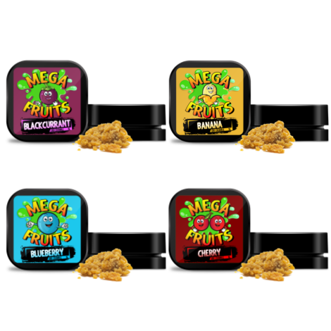 Mega Fruits CBD Crumble 85% CBD 4.5% CBG 1g Broad Spectrum