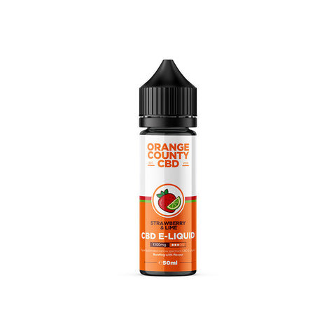 Orange County CBD Strawberry & Lime E-Liquid 1500mg (50ml)
