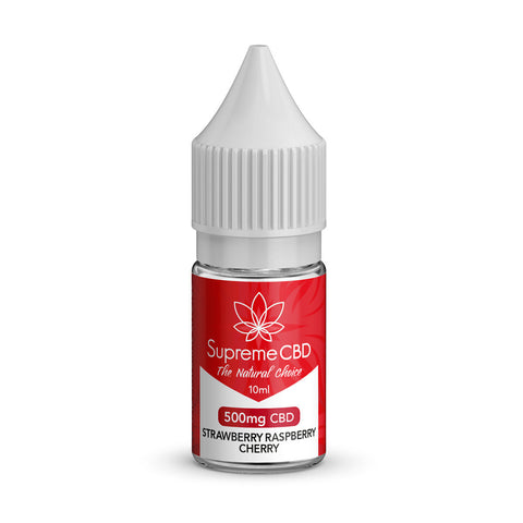 Strawberry Raspberry Cherry CBD Vape Juice 10ml (500mg)