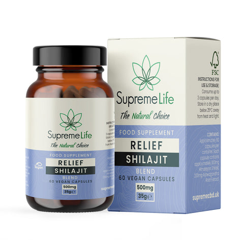 Shilajit Vegan Capsules - Relief (500mg)