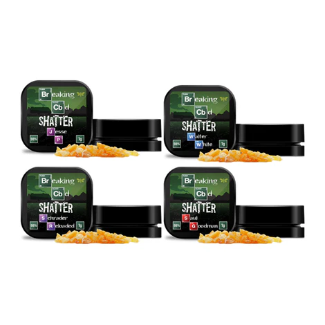 Breaking CBD Shatter 98% 1g - High-Purity CBD Concentrate