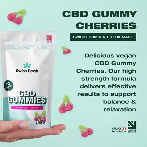 CBD Cherry Gummies 3200mg - 4800mg | 70 Gummies